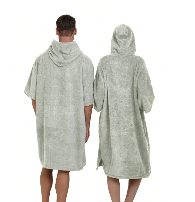 PONCZO-RĘCZNIK PLAŻOWY KAPTUR SZLAFROK KIESZONKA UNISEX