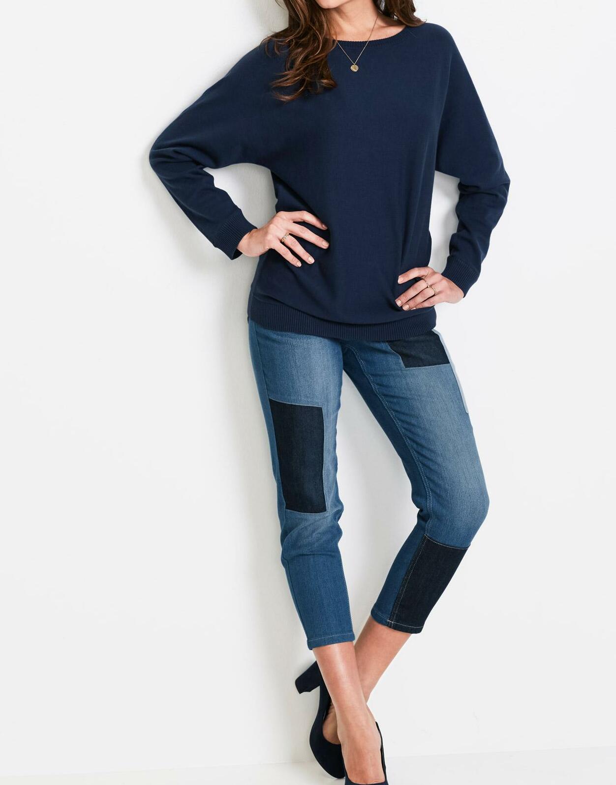 SWETER Z RĘKAWAMI TYPU NIETOPERZ
