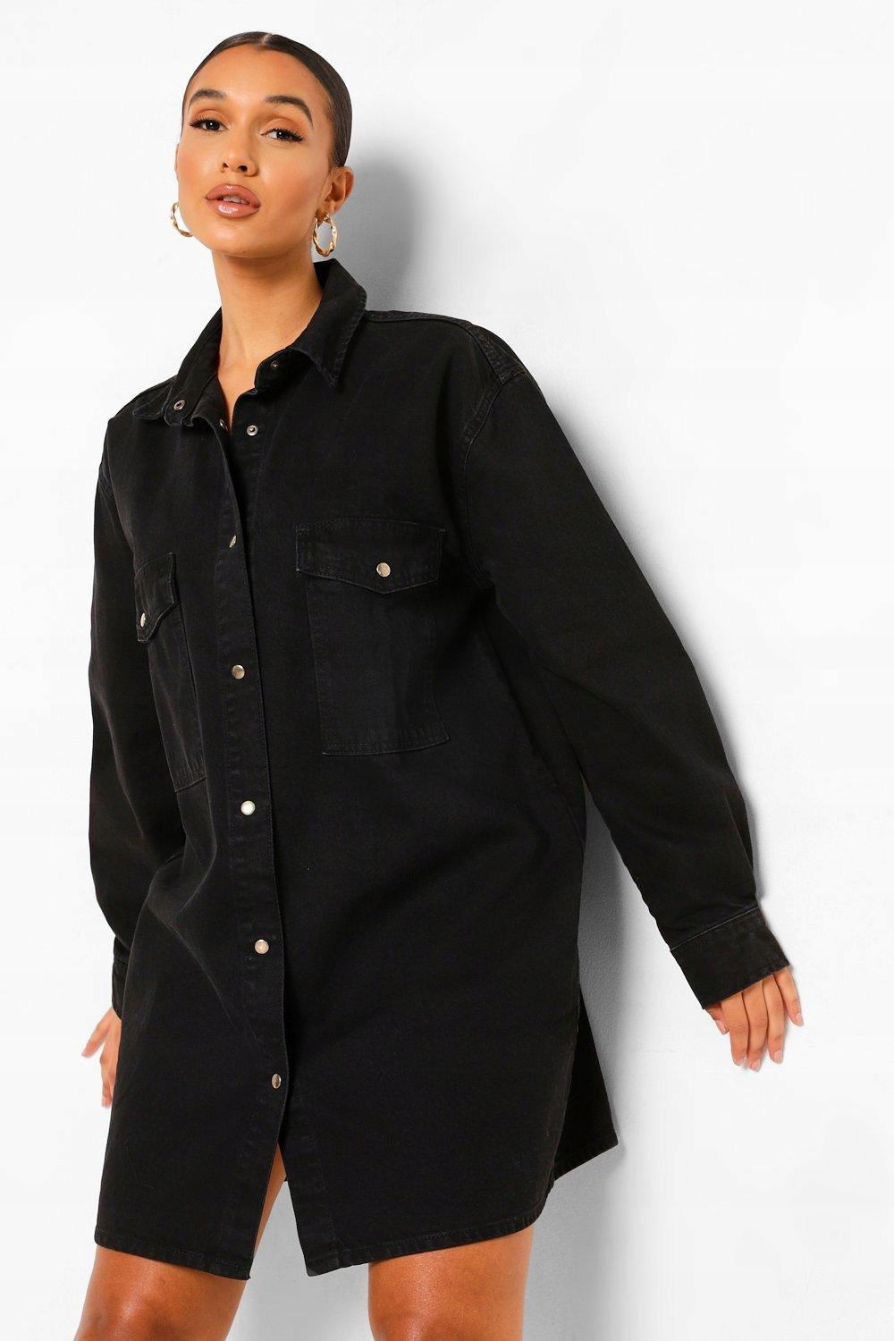 CZARNA SUKIENKA JEANS