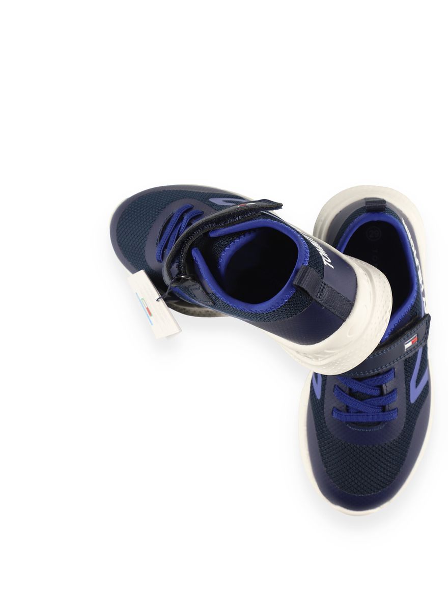 SPORTOWE GRANATOWE BUTY CHŁOPIĘCE LOGO 