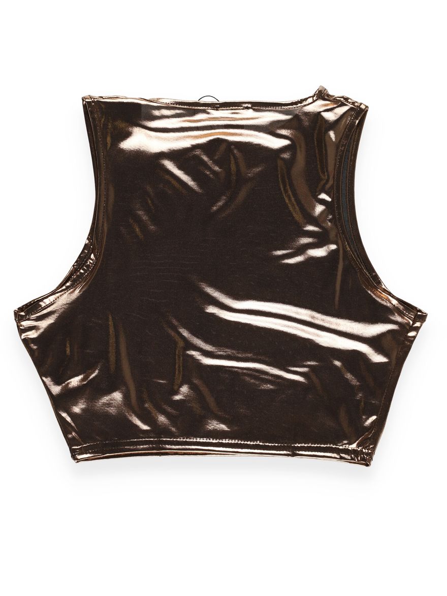 POŁYSKUJĄCY DOPASOWANY TOP 