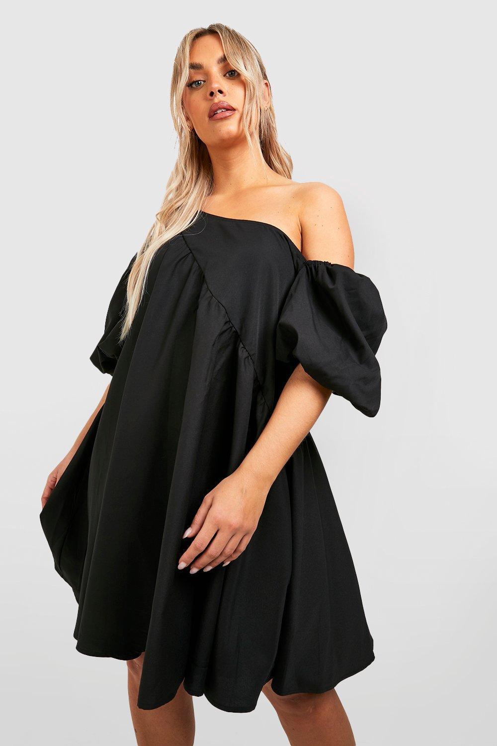 CZARNA SUKIENKA OVERSIZE