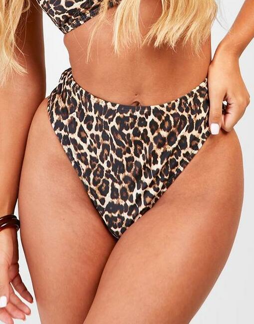 DÓŁ OD BIKINI ANIMAL PRINT WYSOKI STAN