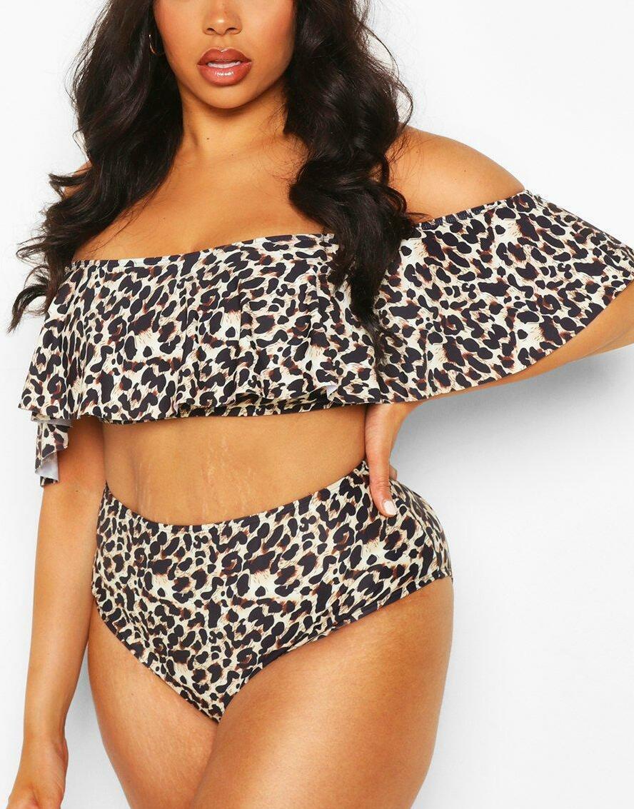 GÓRA OD BIKINI ANIMAL PRINT ODKRYTE RAMIONA