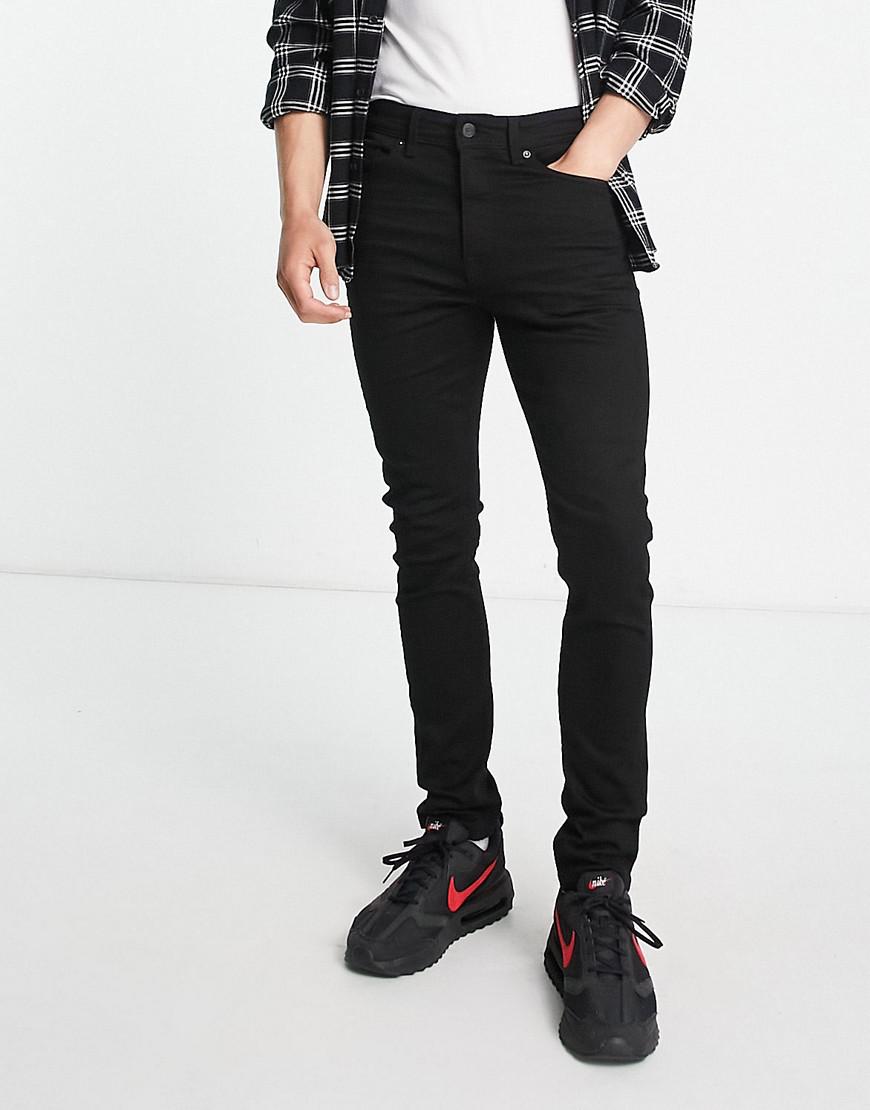 czarne spodnie jeans skinny