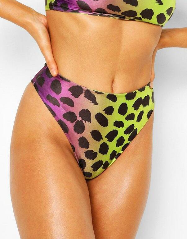 DÓŁ OD BIKINI ANIMAL PRINT ombre