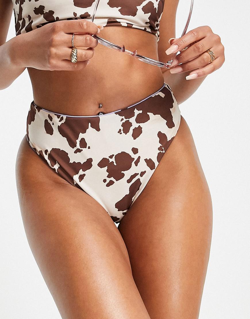 DWUSTRONNY DÓŁ OD BIKINI PRINT