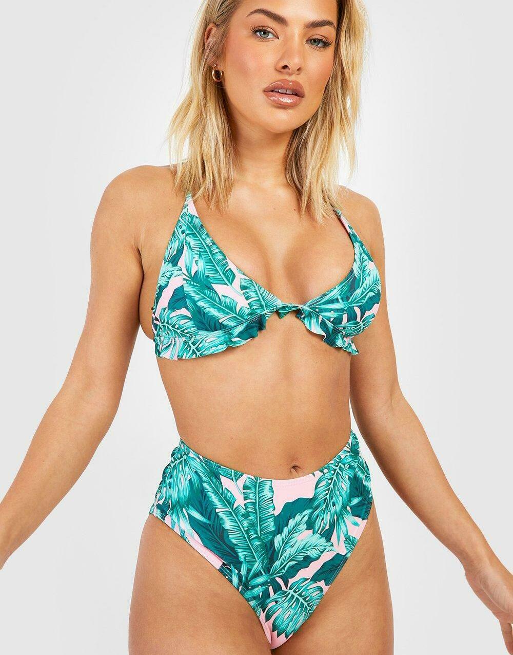 KOMPLET BIKINI TROPICAL PRINT