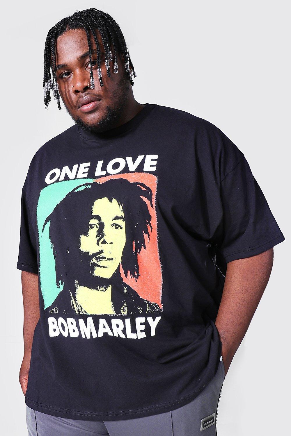 czarny t-shirt Bob Marley One Love 