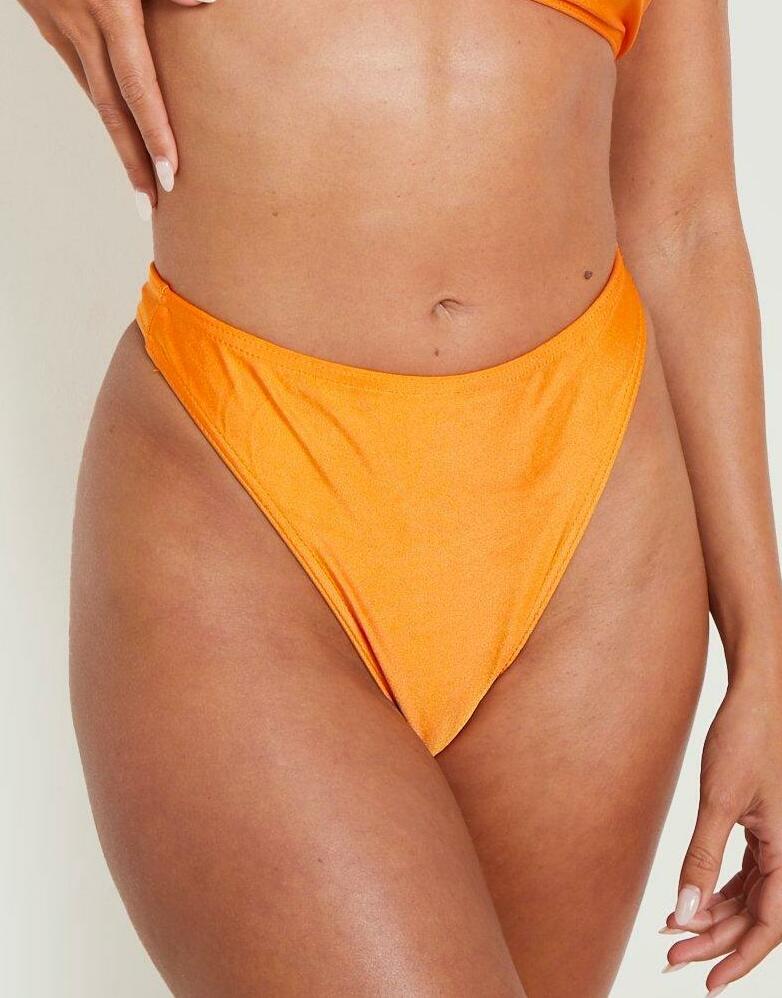 pomarańczowy dół od bikini połysk