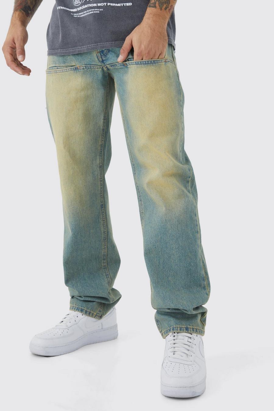 bawełniane spodnie jeans kieszenie 