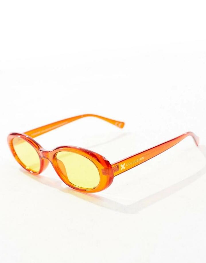 pomarańczowe okulary przeciwsłoneczne