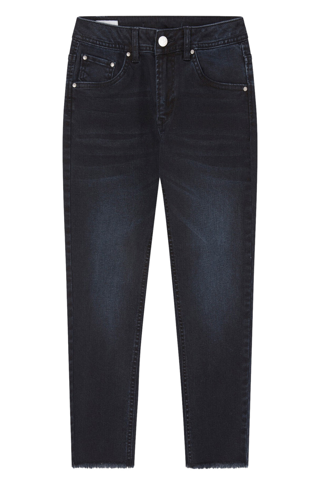 granatowe spodnie jeansowe rurki