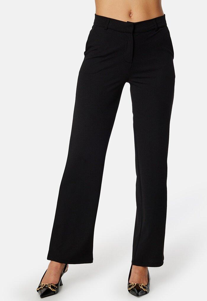 eleganckie czarne spodnie prosta nogawka