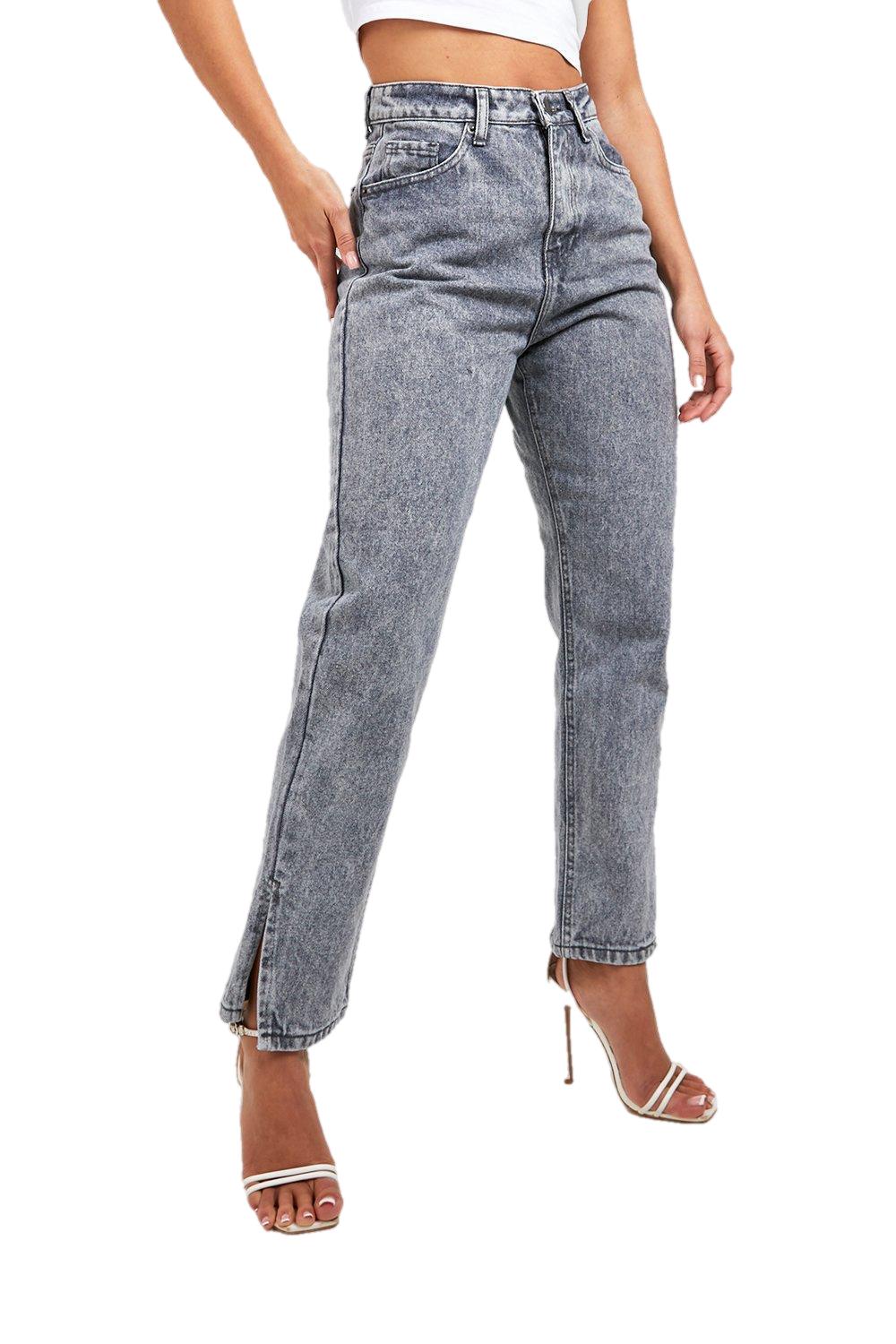 SPODNIE MOM JEANS