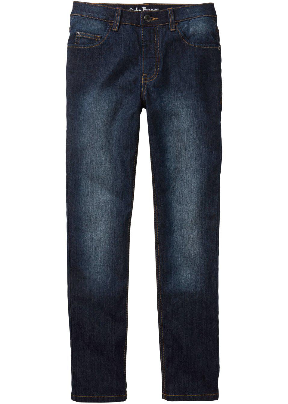 granatowe jeansowe spodnie slim fit
