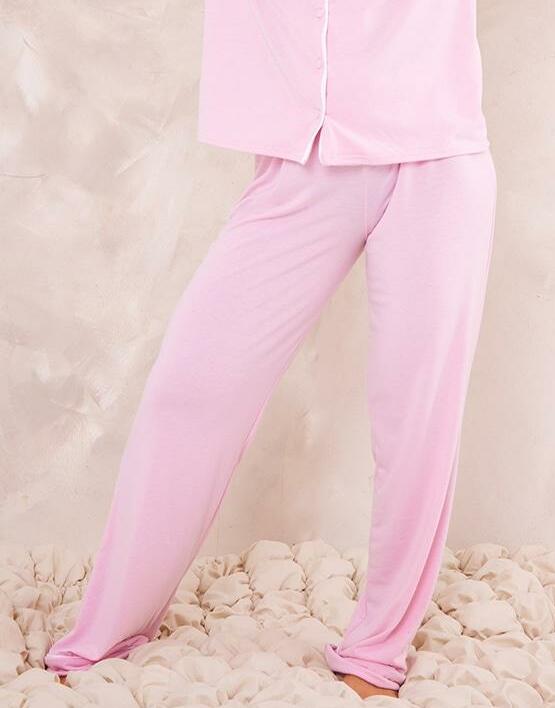 różowy dół od piżamy spodnie