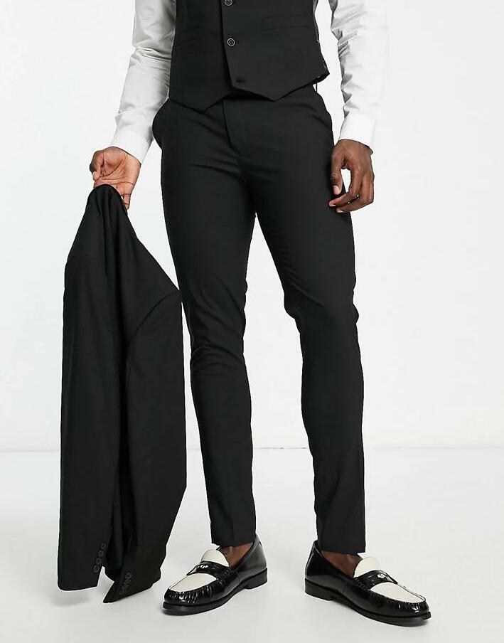 eleganckie czarne spodnie skinny