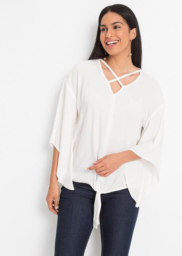 BLUZKA OVERSIZE V-NECK