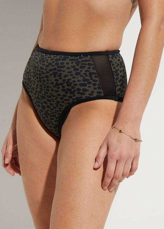 DÓŁ OD BIKINI ANIMAL PRINT siateczka