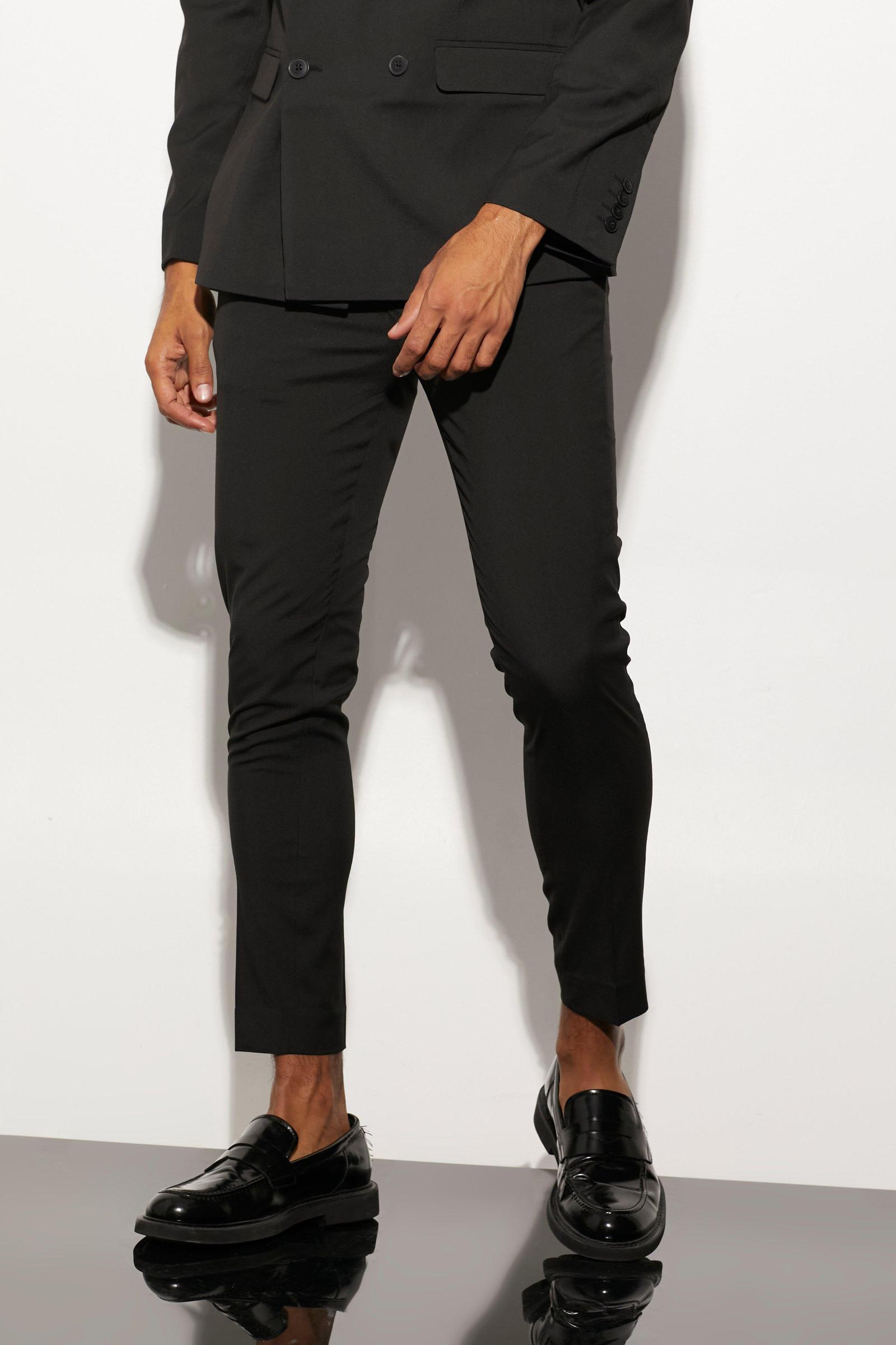 eleganckie czarne spodnie skinny 