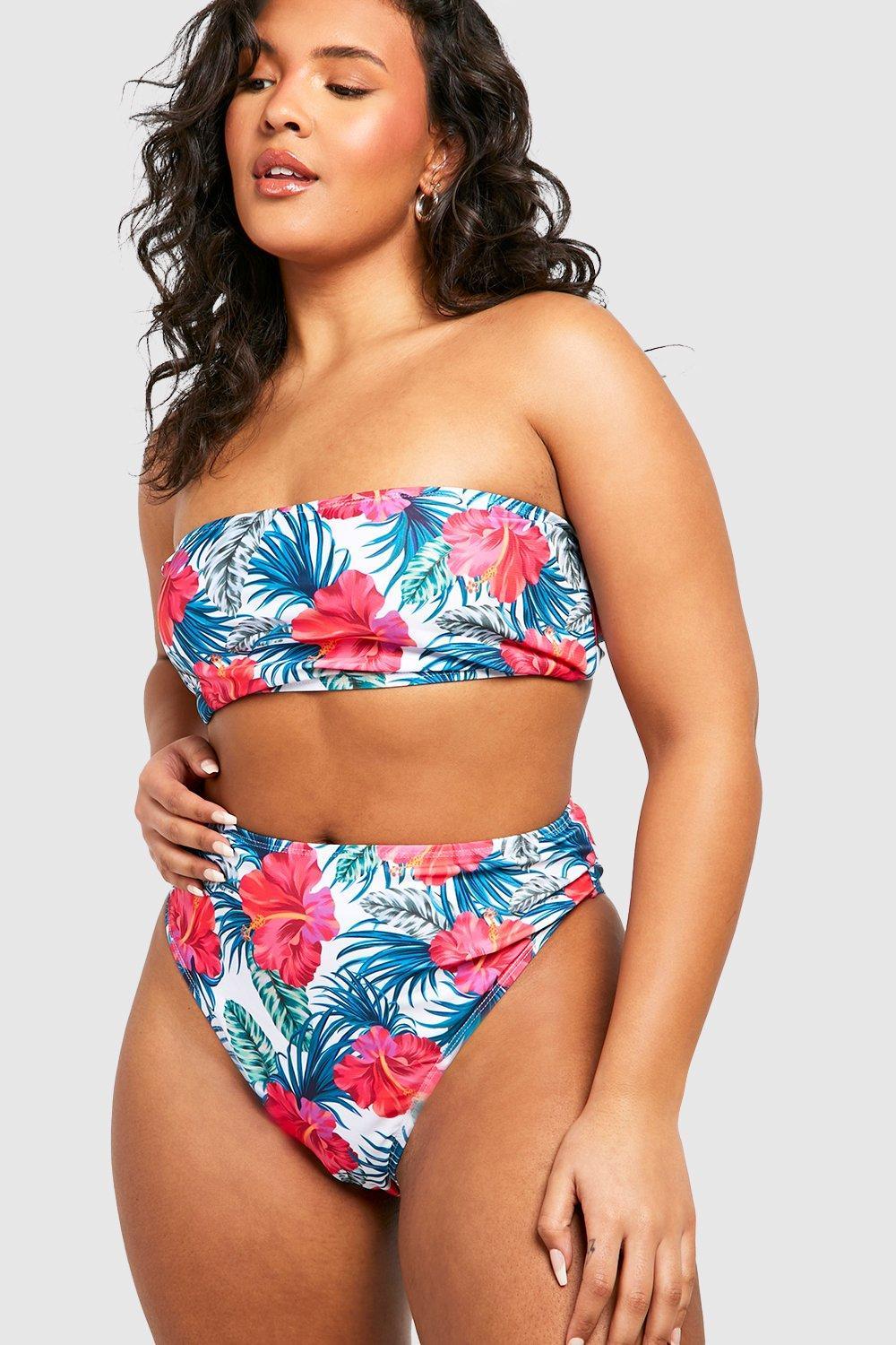 STRÓJ KĄPIELOWY KOMPLET TROPICAL PRINT