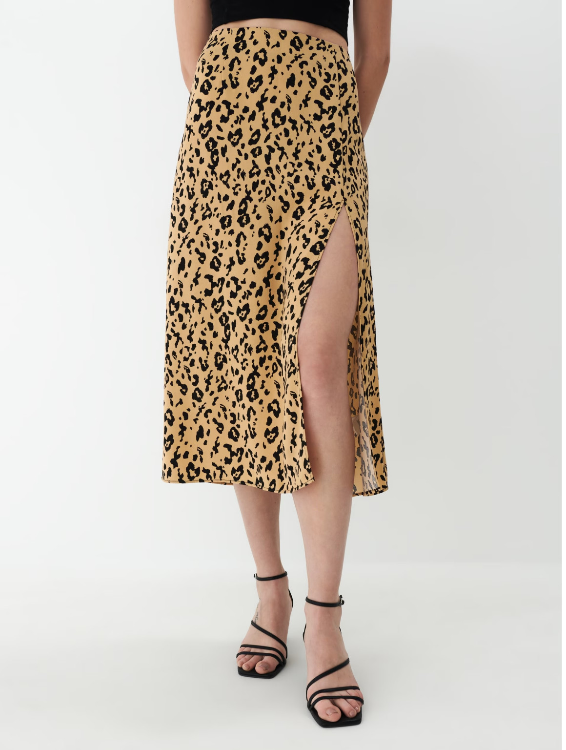 MIDI SPÓDNICA ANIMAL PRINT