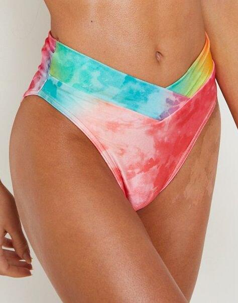 DÓŁ OD BIKINI wycięcie WZÓR tie dye