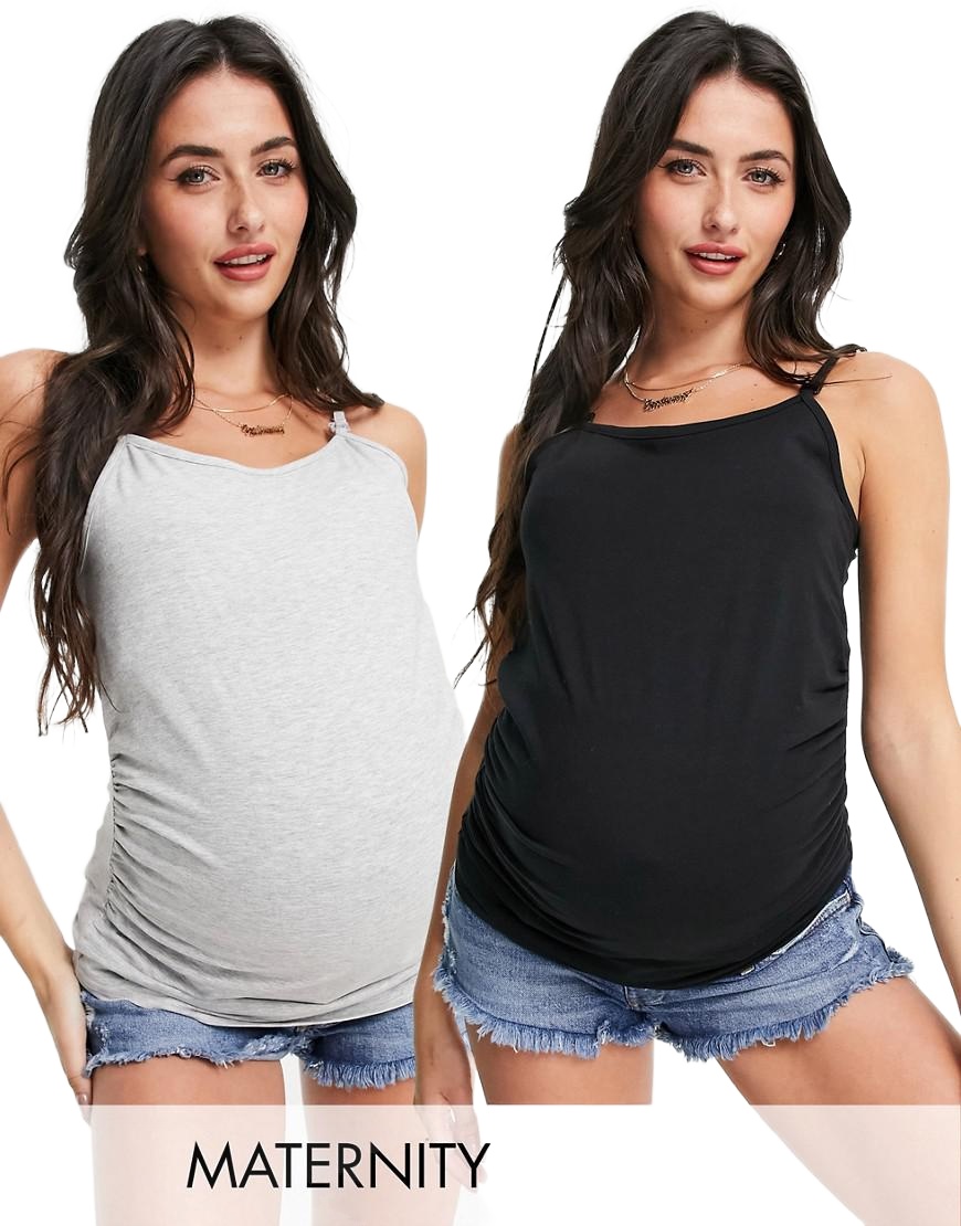 maternity TOP na ramiączkach 2-PACK