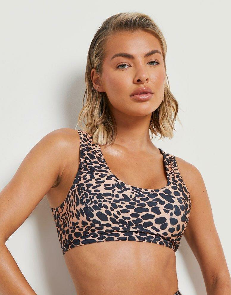 góra od bikini animal print