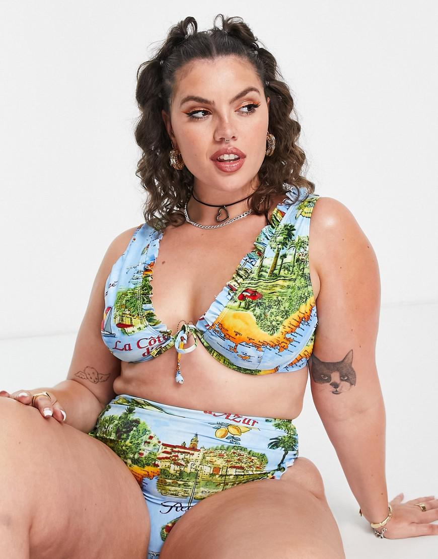 GÓRA OD BIKINI PRINT