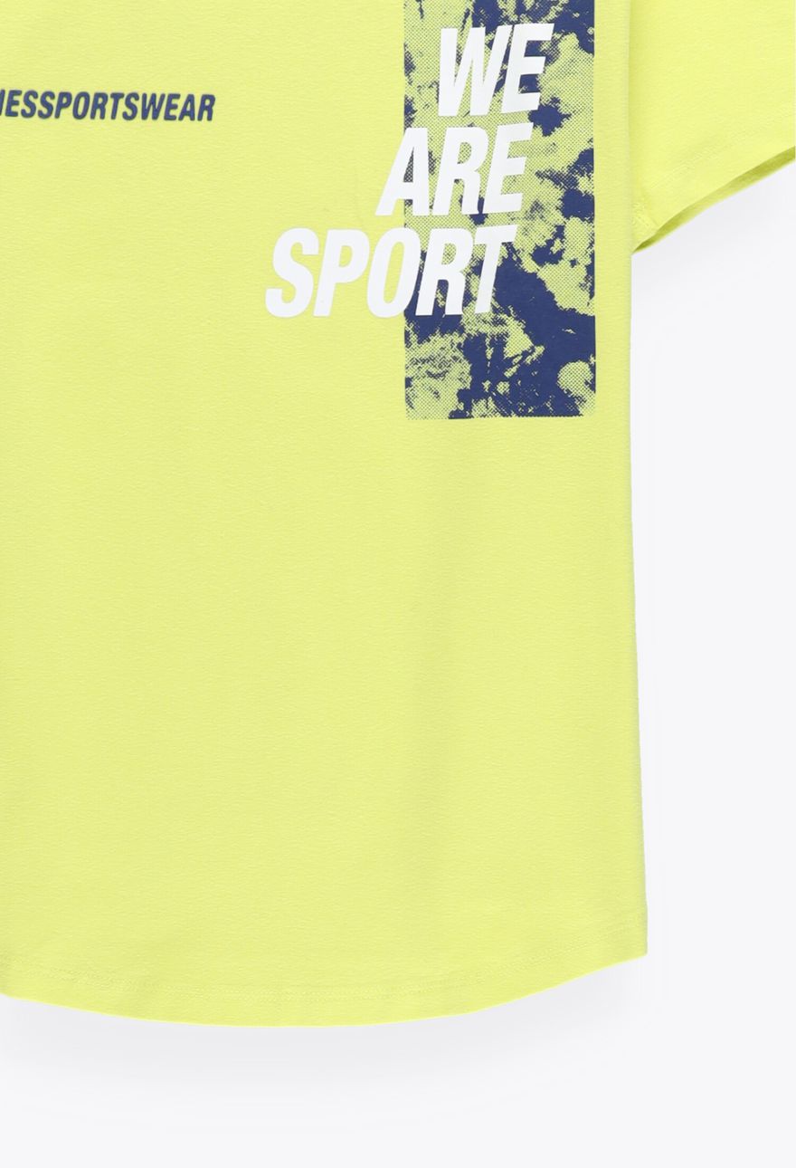 t-shirt neon napisy