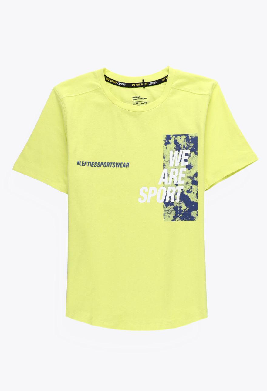 t-shirt neon napisy