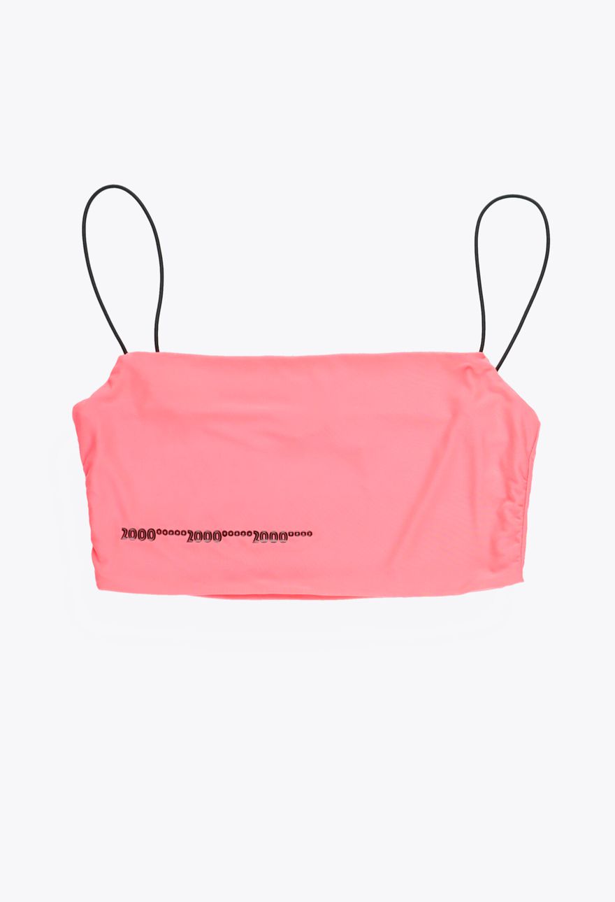 NEONOWY CROP TOP RAMIĄCZKA