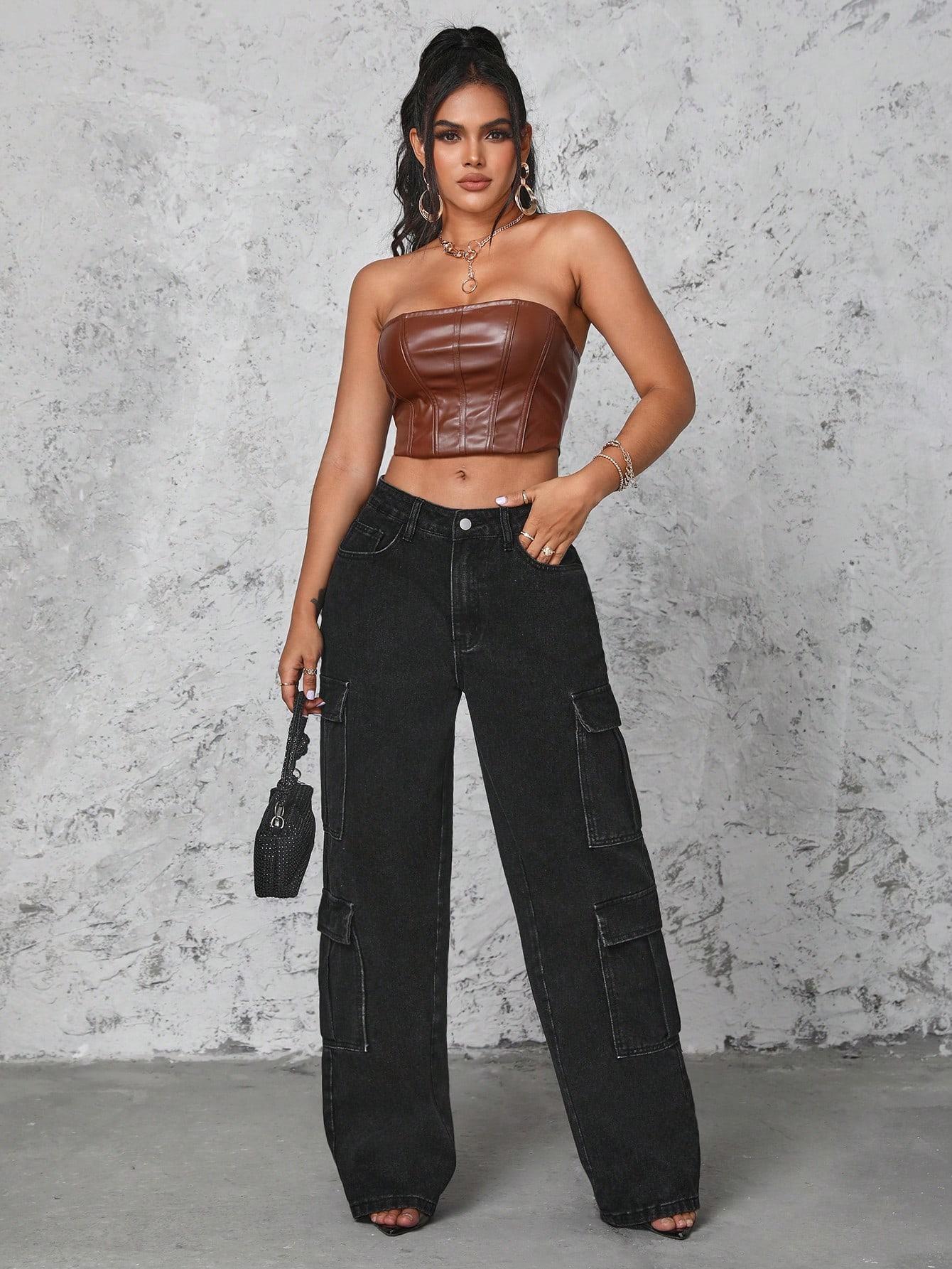 JEANSY Z KIESZENIAMI NA BOKACH