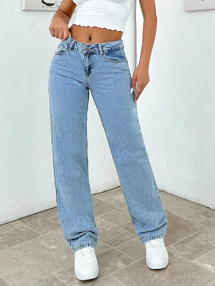 NIEBIESKIE SPODNIE JEANS 