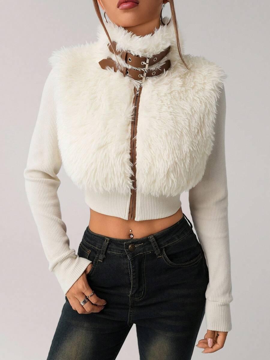 BLUZA Z FUTREM