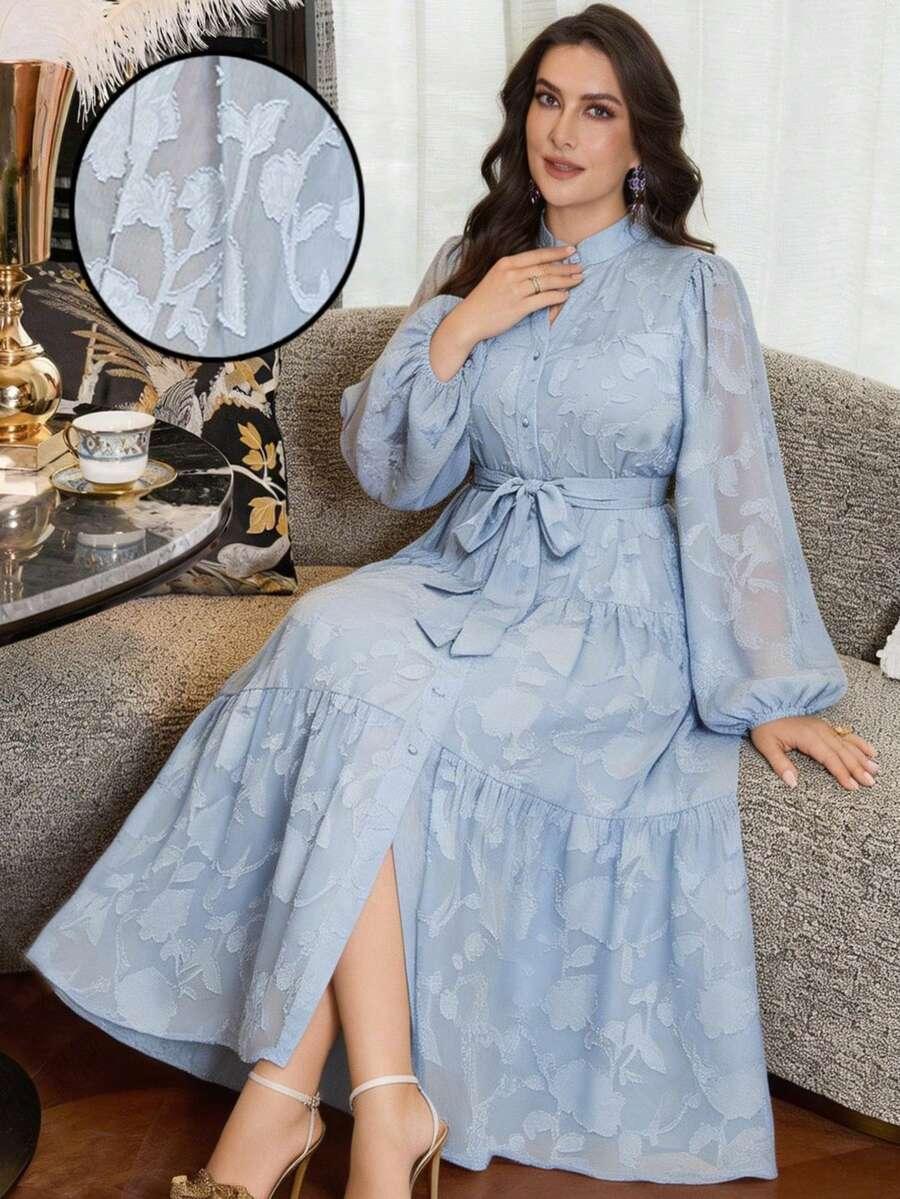 NIEBIESKA MAXI SUKIENKA