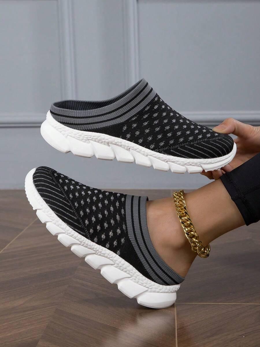 czarne buty print