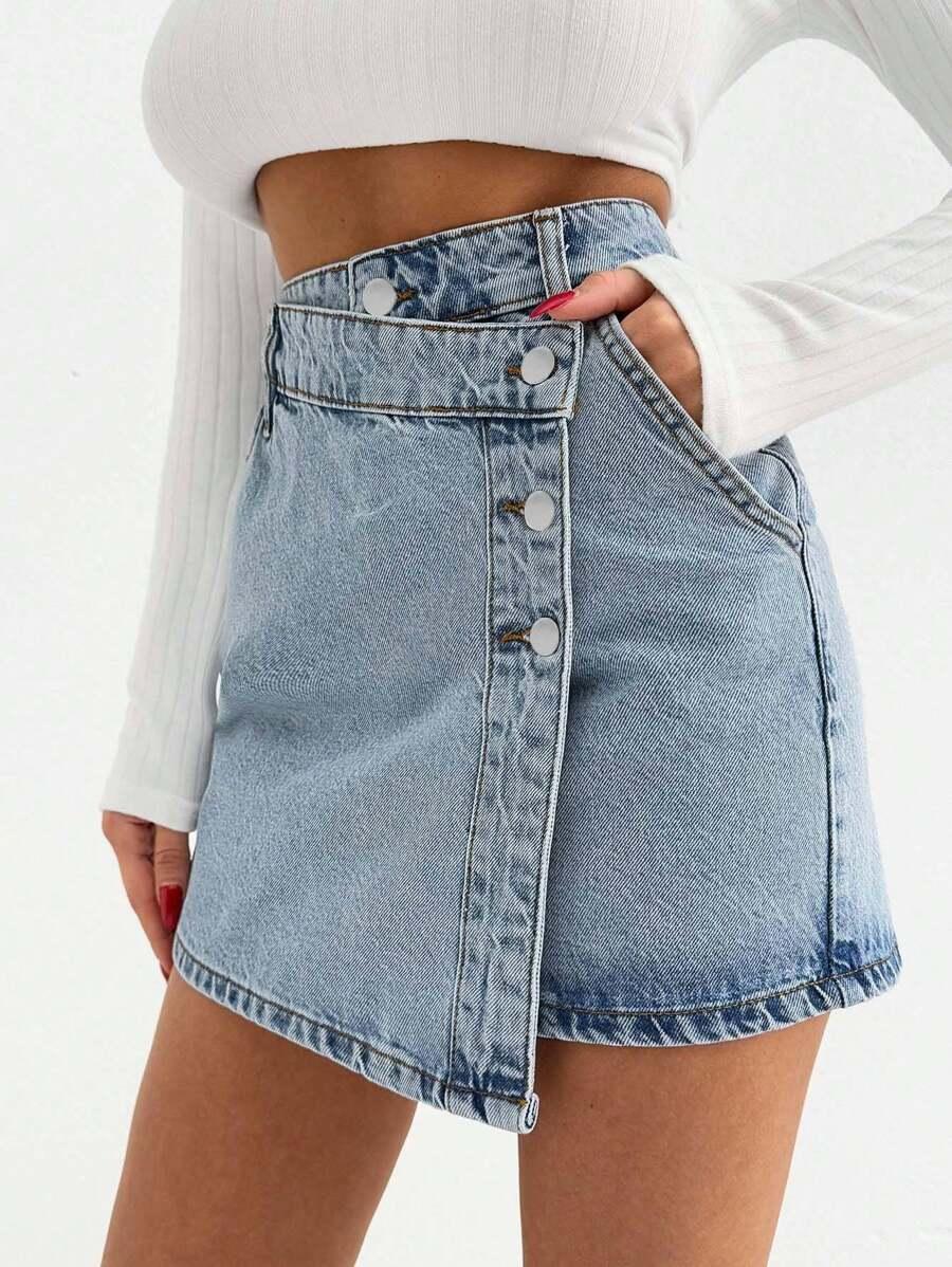 NIEBIESKA SPÓDNICA JEANS