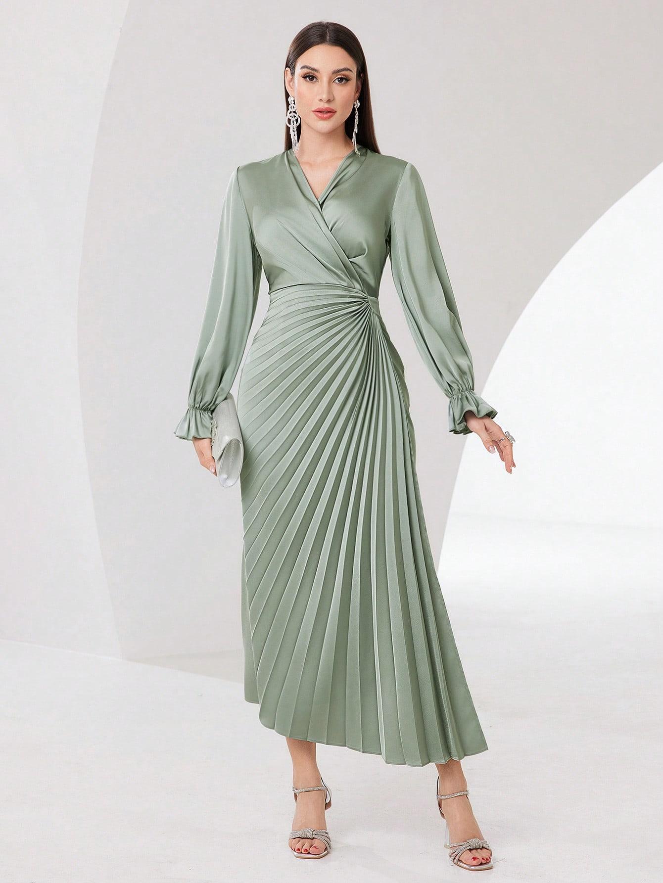 ASYMETRYCZNA SUKIENKA MIDI 