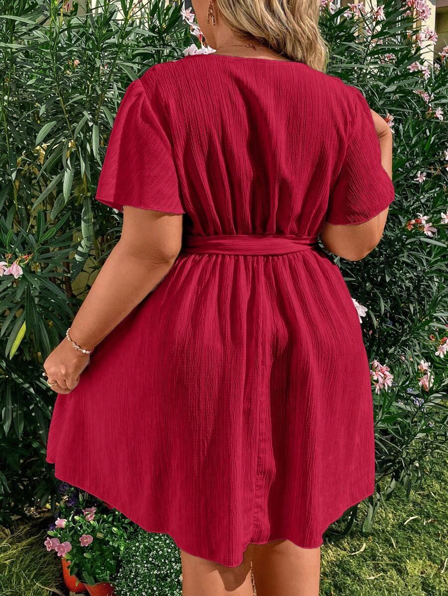 czerwona sukienka mini