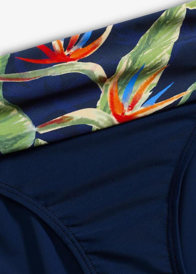 MAJTKI OD BIKINI PLUS SIZE ROŚLINNY WZÓR