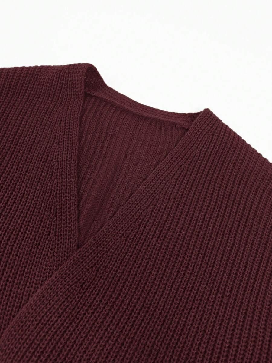 czerwony sweter kardigan 