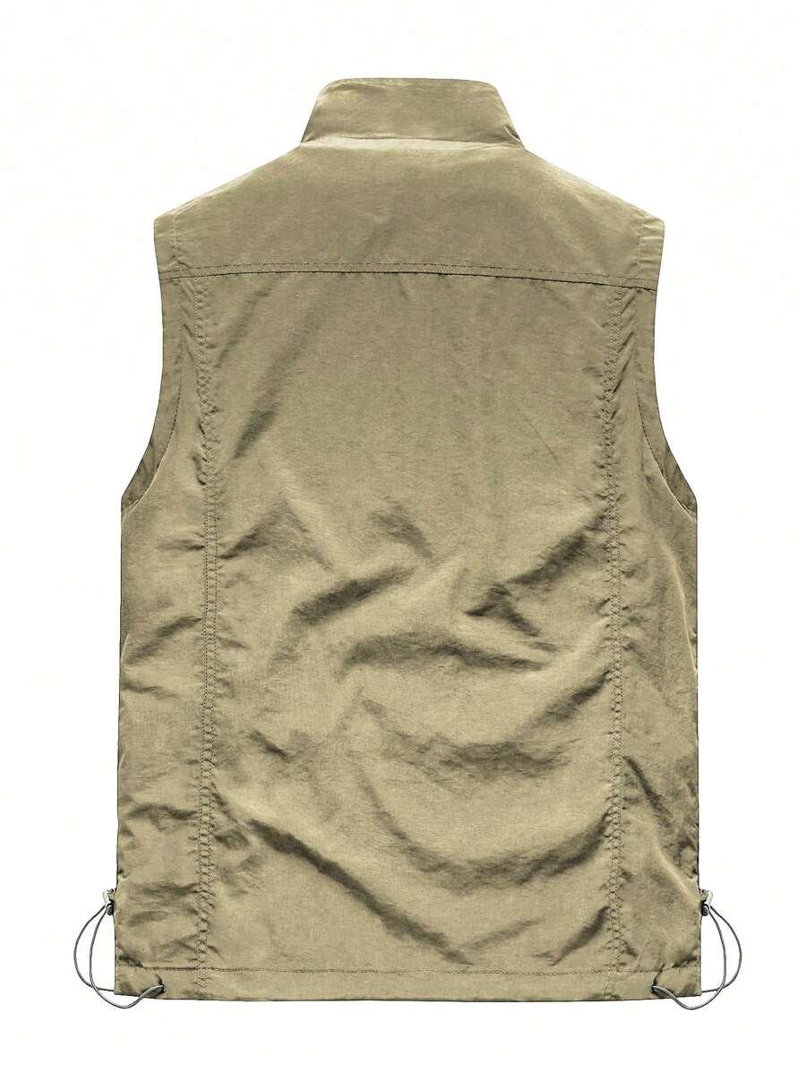 KHAKI KAMIZELKA ZAMEK