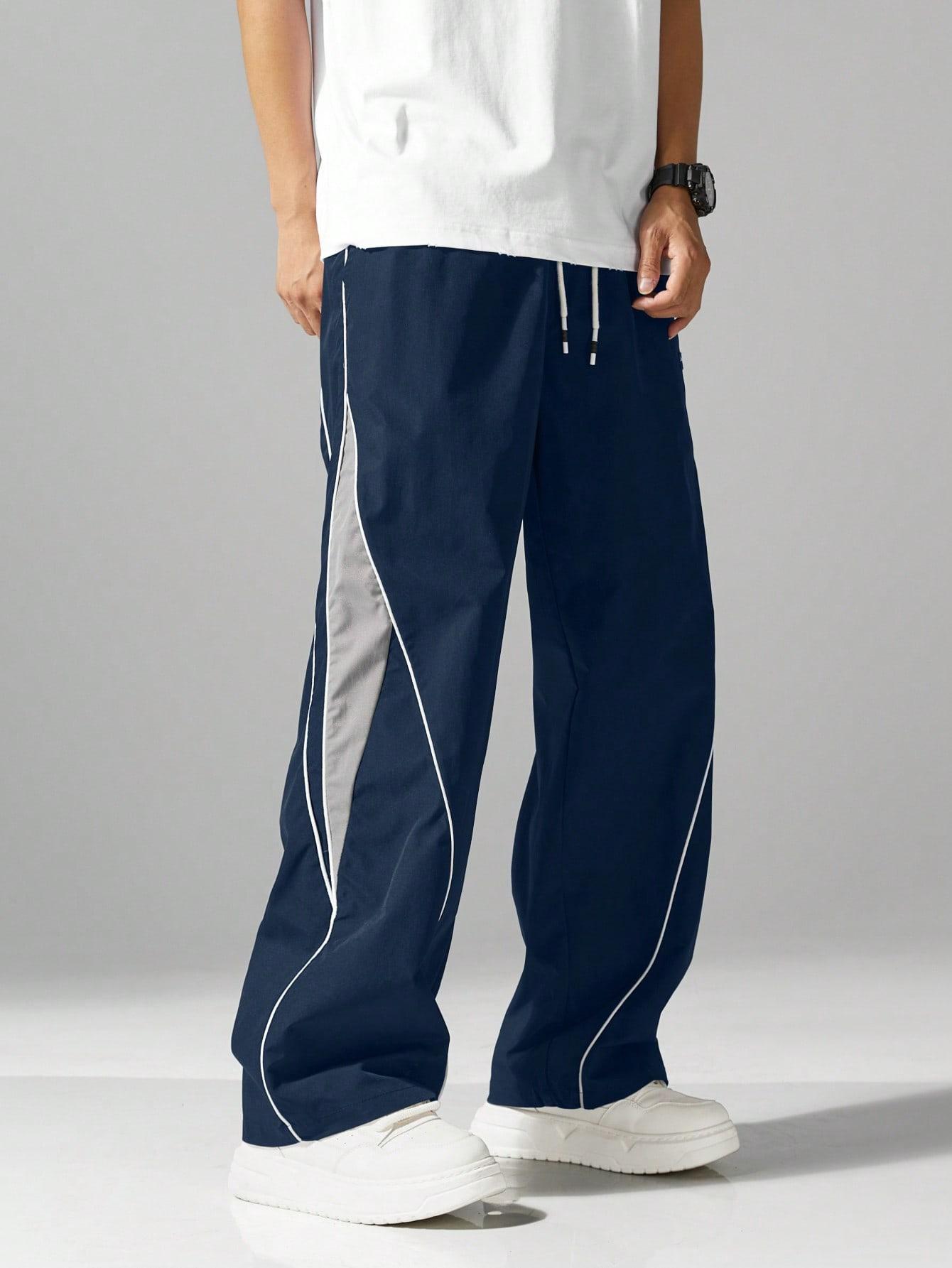 niebieskie spodnie casual 