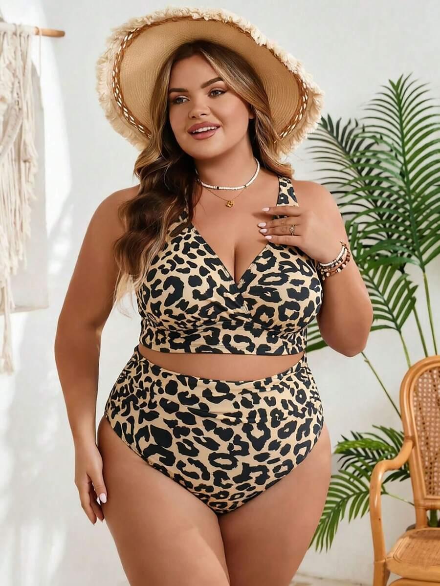 DWUCZĘŚCIOWY STRÓJ KĄPIELOWY ANIMAL PRINT