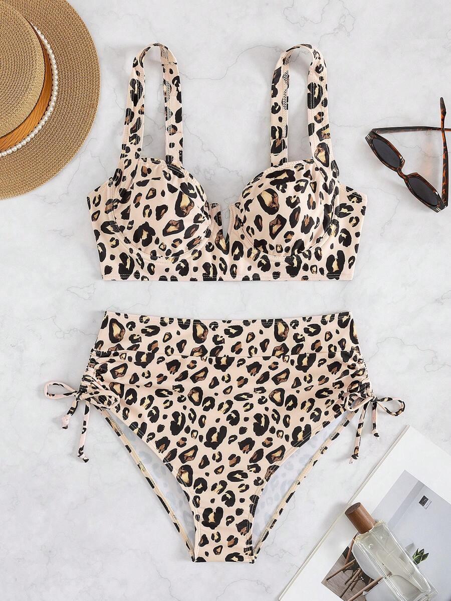 DWUCZĘŚCIOWY STRÓJ KĄPIELOWY ANIMAL PRINT