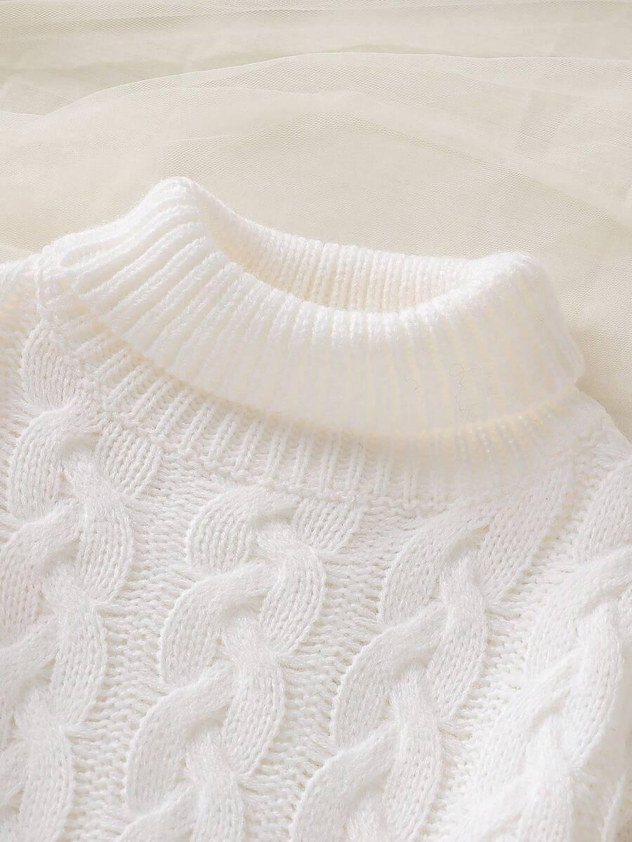 DZIEWCZĘCY SWETER Z GOLFEM 2-3Y