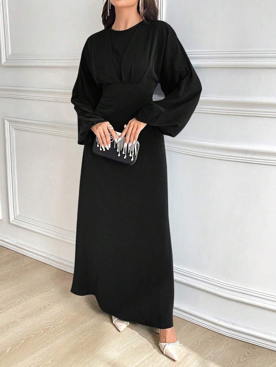 CZARNA SUKIENKA MAXI